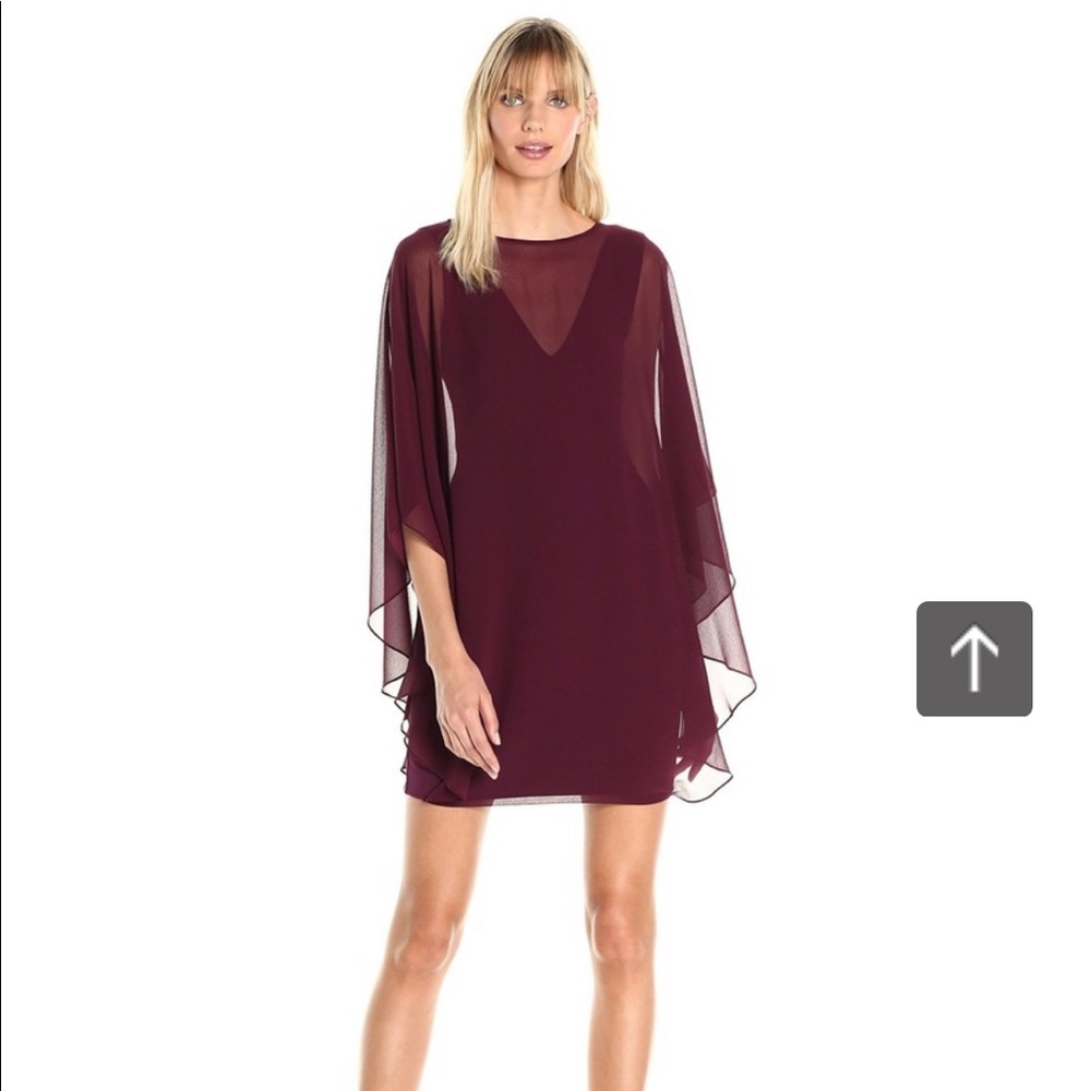 Halston Heritage Shift Dress w/Flowy Sleeves NWT 4